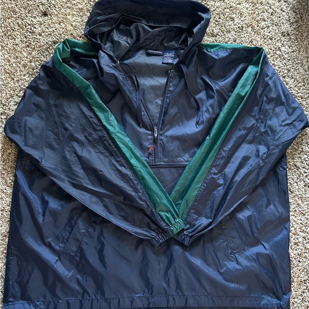 Catalina Black and Green Windbreaker